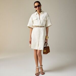 🆕 J. Crew Utility shirt-dress in linen